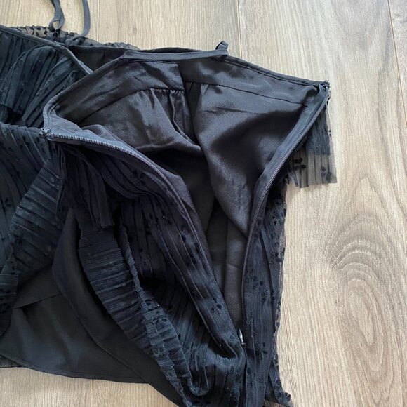 J. CREW Black Patterned Ruffle Layered Camisole - Picture 6 of 11